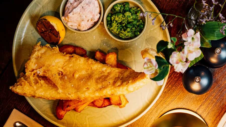 Fish and chips Fryday at the Peacock at Owler Bar