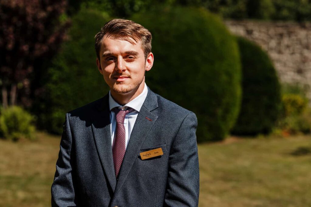 Josh Butler working as General Manager at The Peacock at Rowsley, 2025