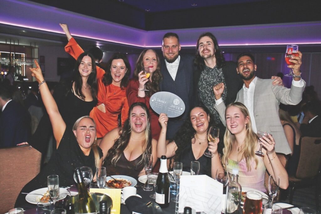 The Maynard team with the Best Family Favourite award